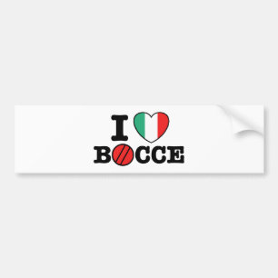 I Love Bocce Bumpersticker
