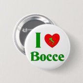 I Love Bocce Ronde Button 5,7 Cm (Voorkant /achterkant)