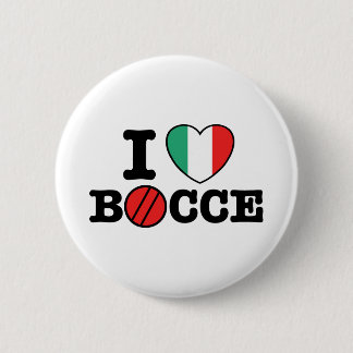 I Love Bocce Ronde Button 5,7 Cm