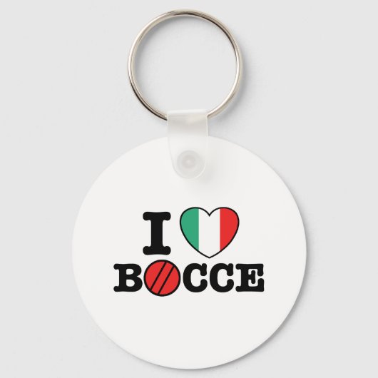 I Love Bocce Sleutelhanger (Voorkant)