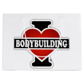 I Love Bodybuilding Groot Cadeauzakje (Voorkant)