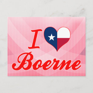 I Love Boerne, Texas Briefkaart