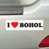 I Love Bohol Bumpersticker (Op auto)