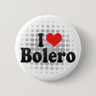 I Love Bolero Ronde Button 5,7 Cm