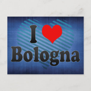I Love Bologna, Italy Briefkaart