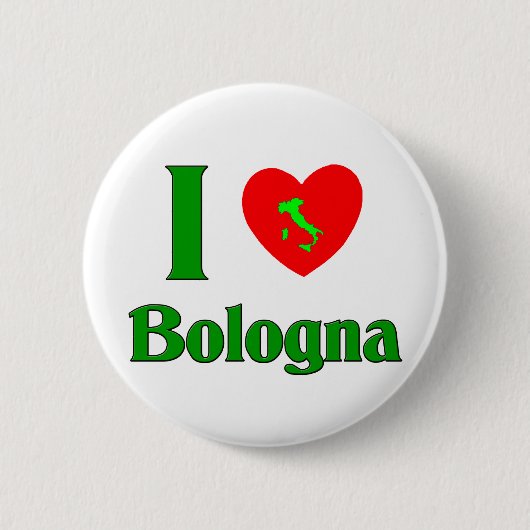 I Love Bologna Ronde Button 5,7 Cm (Voorkant)