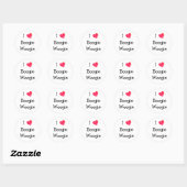 I Love Boogie Woogie Ronde Sticker (Vel)