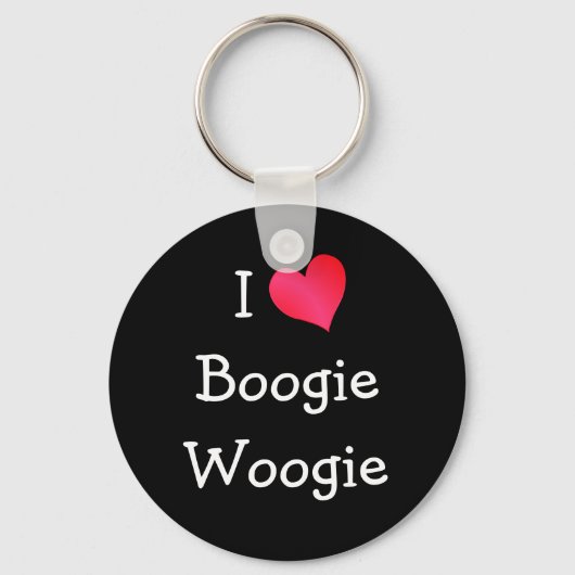 I Love Boogie Woogie Sleutelhanger (Voorkant)