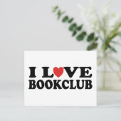 I Love Bookclub Briefkaart (Staand voorkant)
