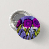 I Love Books - Heliotrope Button (Voorkant /achterkant)