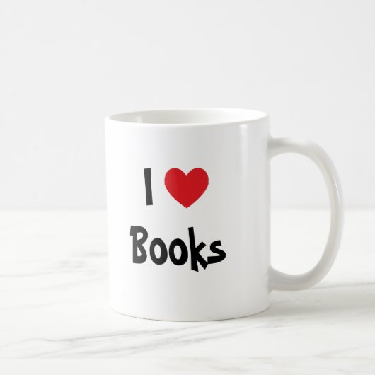 I Love Books Koffiemok (Rechts)