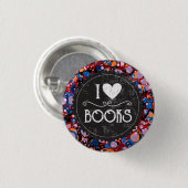 "I Love Books" Ronde Button 3,2 Cm (Voorkant /achterkant)