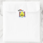 I Love Books Ronde Sticker (Tas)