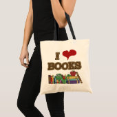 I Love Books Tote Bag (Voorkant (product))