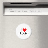 I Love Boots Magneet (Insitu (Vaatwasser))