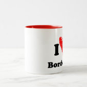 I love Bordeaux Tweekleurige Koffiemok (Center)