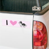 I Love Border Collies Bumpersticker (Op Truck)