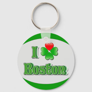 i Love Boston - Clover Sleutelhanger