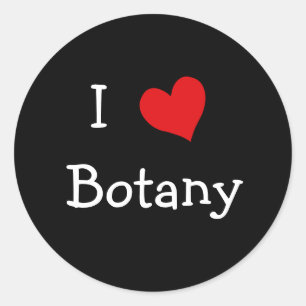 I Love Botany Ronde Sticker