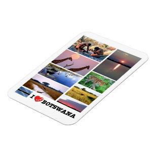 I LOVE Botswana - Magnet