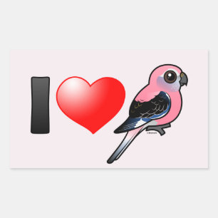 I Love Bourkies Rechthoekige Sticker