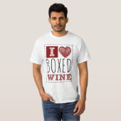 I Love Boxed Wine Barbed Wire Heart T-shirt (Voorkant volledig)