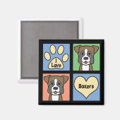 I Love Boxers Magneet (Voorkant / Achterkant)