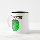 I Love Brains Mug (Devant gauche)