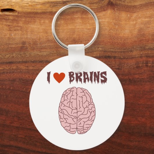 I Love Brains Sleutelhanger (Voorkant)