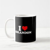 I Love Brandon I Heart Brandon First Name Brandon Koffiemok (Links)