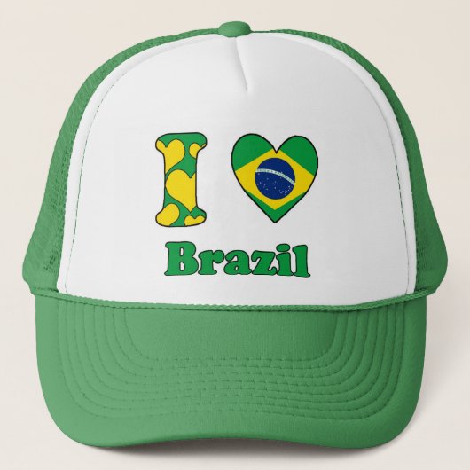 I love Brazil Trucker Pet (Voorkant)