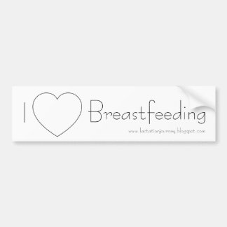 I Love Breastfeed Bumpersticker