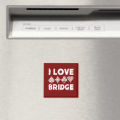 I Love Bridge Card Game Player Magneet (Insitu (Vaatwasser))