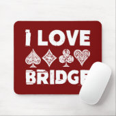 I Love Bridge Card Game Player Muismat (Met muis)