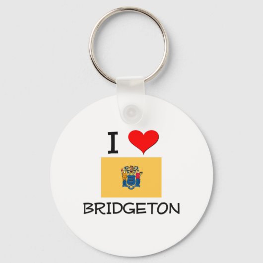 I Love Bridgeton New Jersey Sleutelhanger (Voorkant)