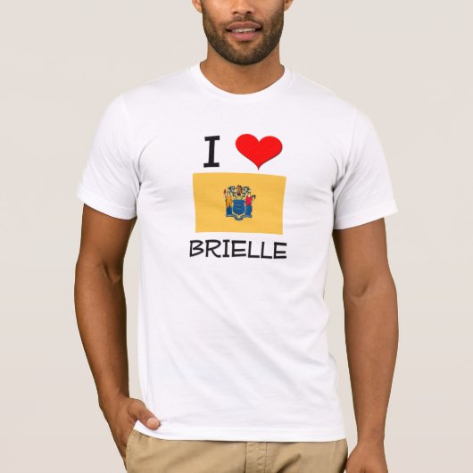 I Love Brielle New Jersey T-shirt (Voorkant)