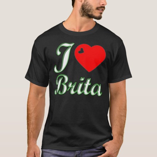 I Love Brita T-shirt (Voorkant)