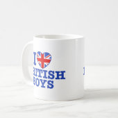 I Love British Boys Koffiemok (Voorkant links)