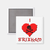 I Love Brixham Magneet (Voorkant / Achterkant)