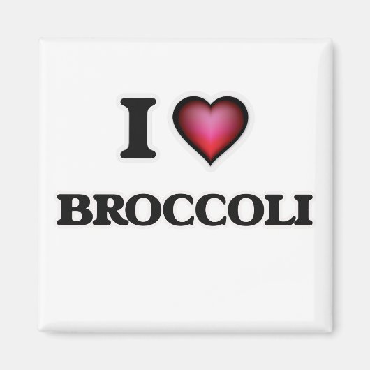 I Love Broccoli Magneet (Voorkant)