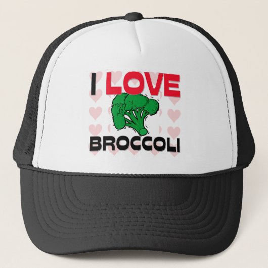 I Love Broccoli Trucker Pet (Voorkant)