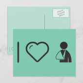 I Love Broken Arms Briefkaart (Voorkant / Achterkant)