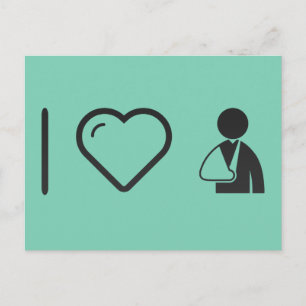 I Love Broken Arms Briefkaart
