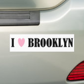 I Love Brooklyn Bumpersticker (Op auto)