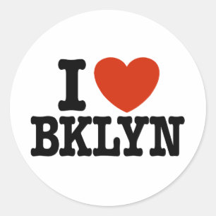 I Love Brooklyn Ronde Sticker
