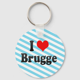 I Love Brugge, Belgium Sleutelhanger