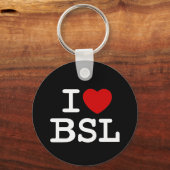 I Love BSL Sleutelhanger (Voorkant)