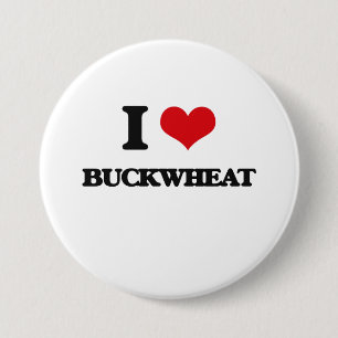 I Love Buckwheat Ronde Button 7,6 Cm