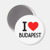 I Love Budapest Magneet (Voorkant / Achterkant)