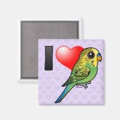 I Love Budgies Magneet (Voorkant / Achterkant)